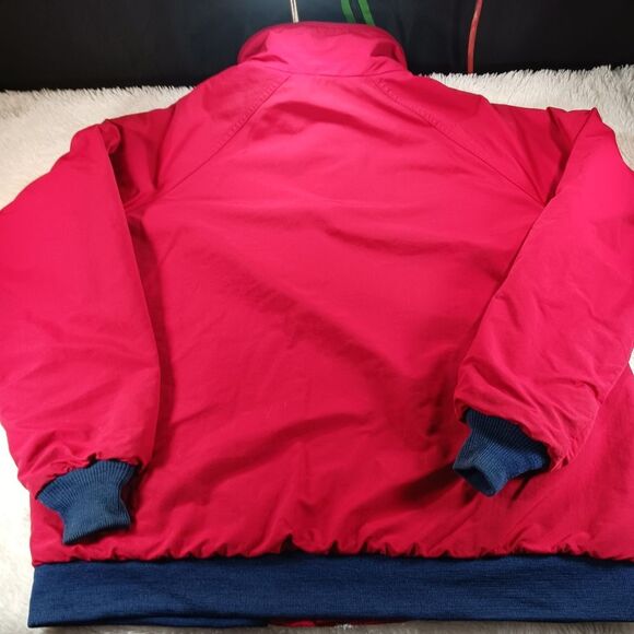 Lands End Jacket Men Large Red Fleece Lined Squall Made in USA Vintage Insulated - Picture 14 of 16